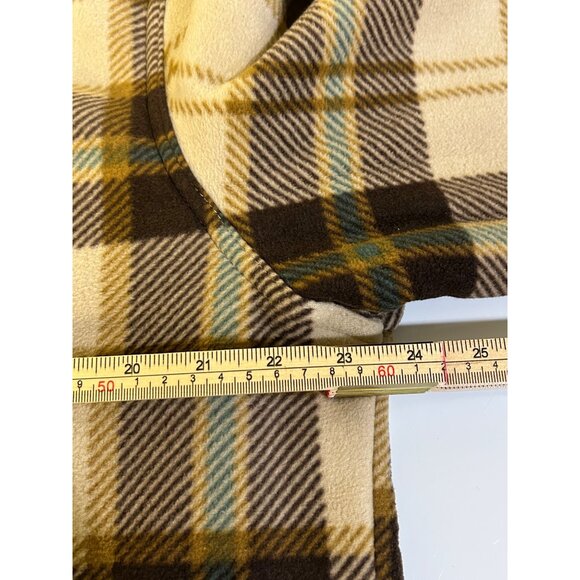 Weatherproof men’s button up flannel jacket, Sherpa lined cream brown mens Large - Picture 8 of 11
